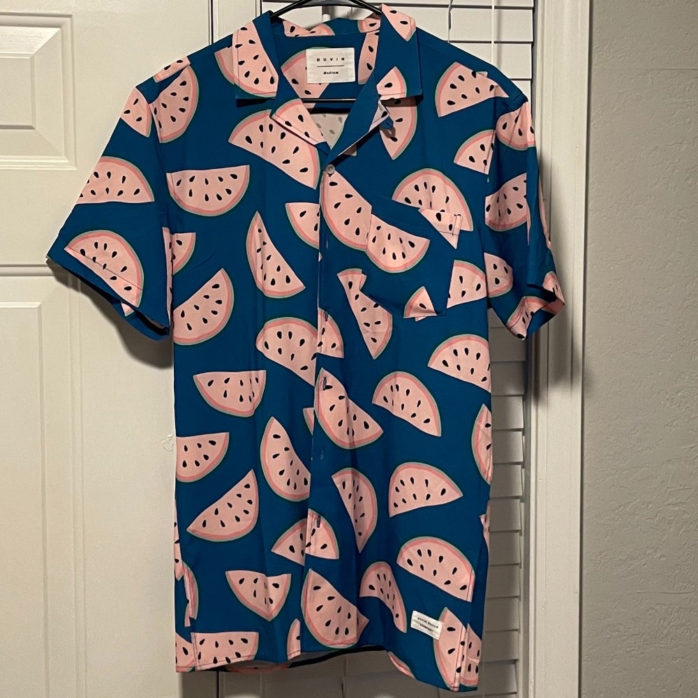 Duvin Watermelon Button-Up